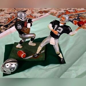 Jerry Rice And Stabler NFL Oakland 6 inch Action Figurines.